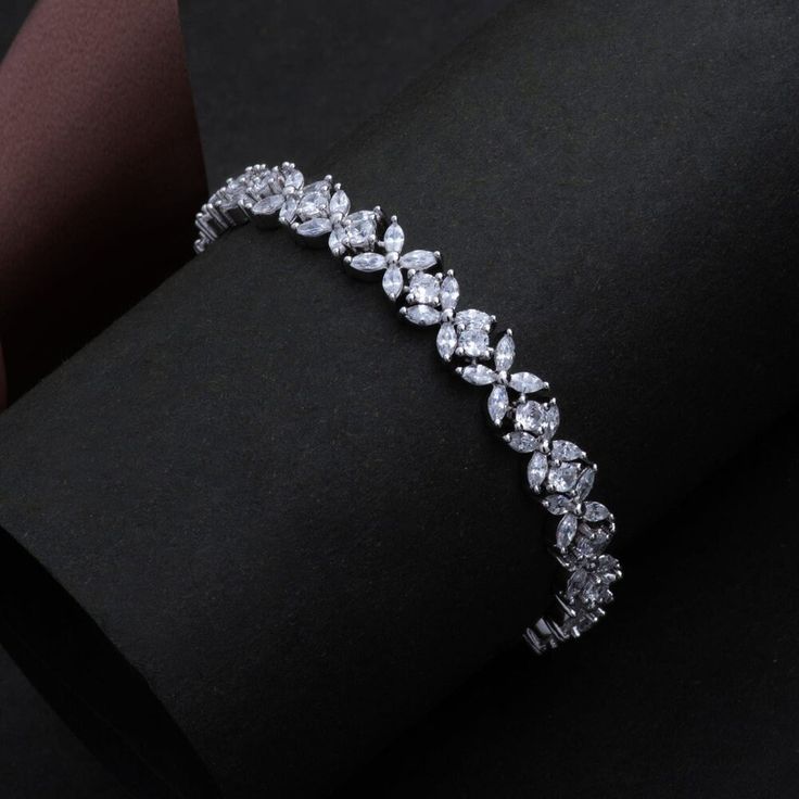 Flower Petal Marquise Bracelet